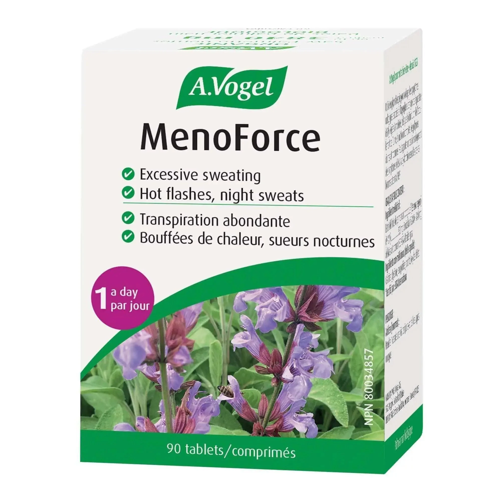 A. Vogel MenoForce Menopause Supplement For Hot Flashes 90 Tablets