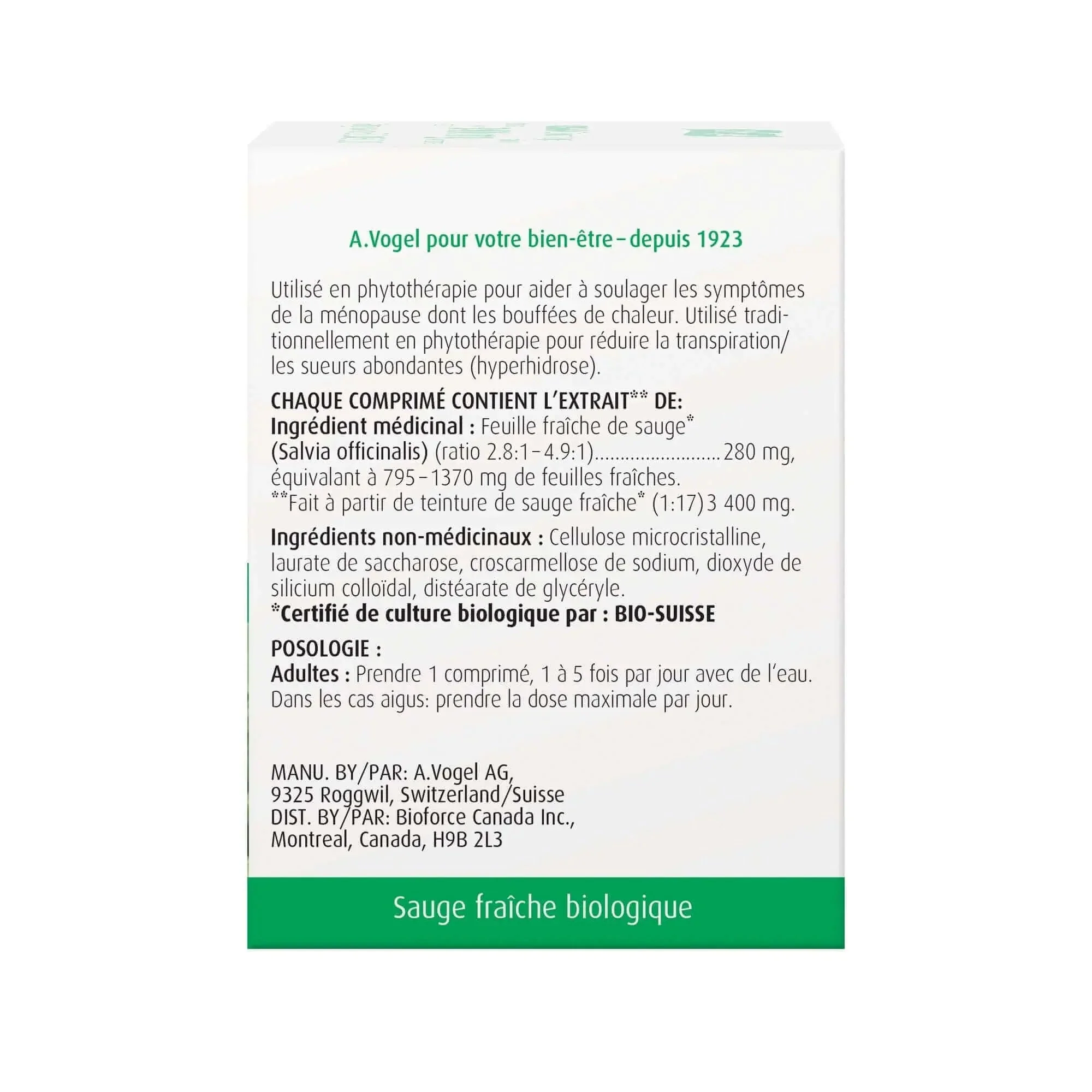 A. Vogel MenoForce Menopause Supplement For Hot Flashes 90 Tablets - Image 3