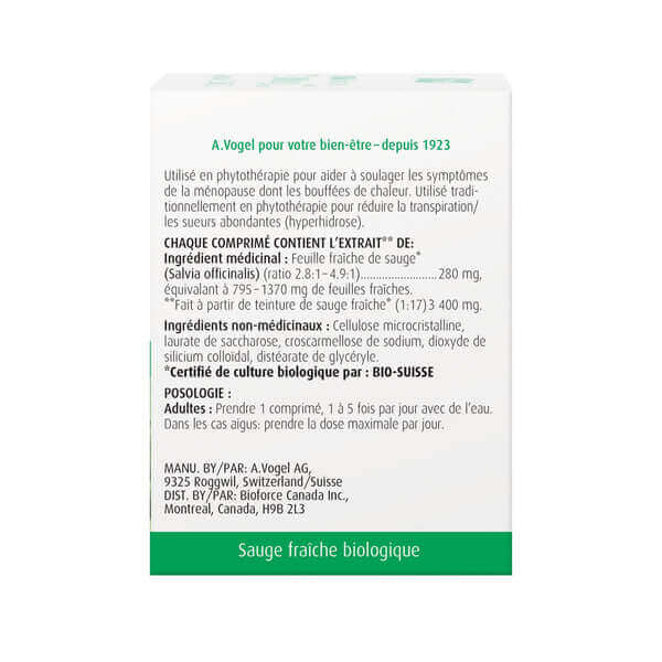 A. Vogel MenoForce Menopause Supplement For Hot Flashes 30 Tablets - Image 3