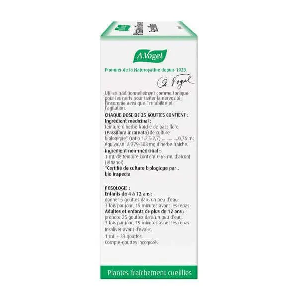 A. Vogel Passion Flower - Nervousness, Restlessness and Insomnia 50 mL - Image 4