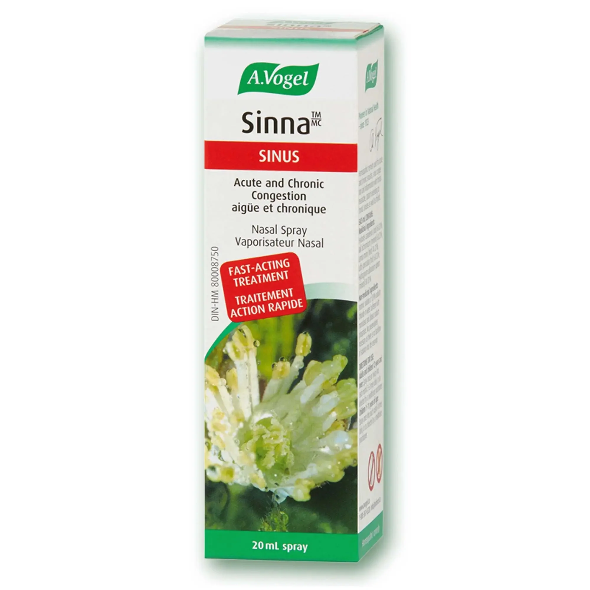 A Vogel Sinna Nasal Spray For Sinus Congestion and Blocked Nose 20mL