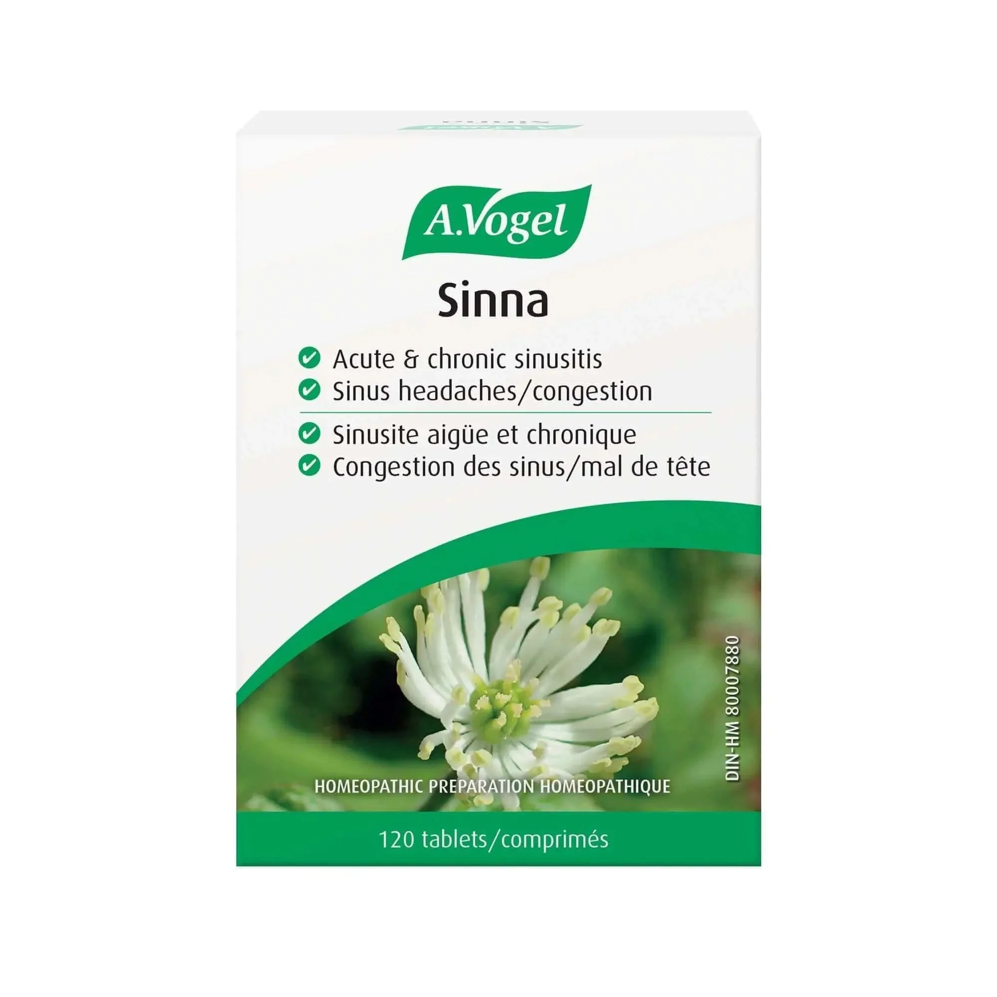 A. Vogel Sinna Tablets for Sinus congestion 120 Tablets
