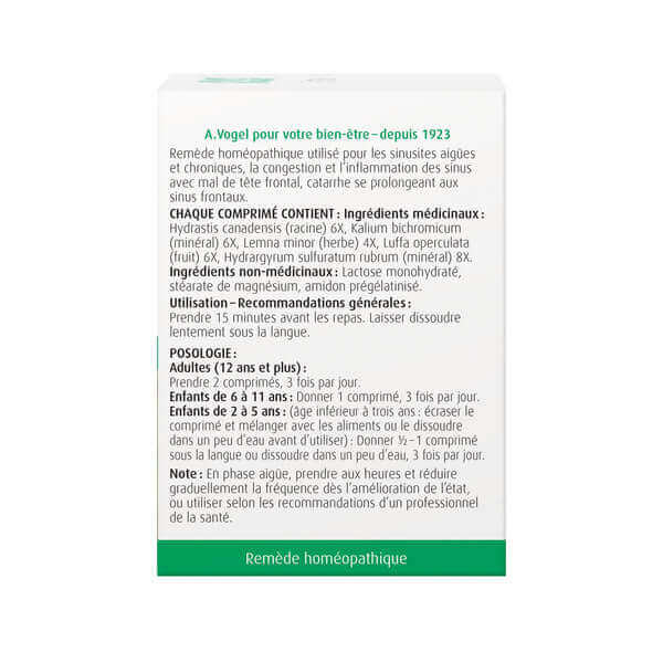 A. Vogel Sinna Tablets for Sinus congestion 120 Tablets - Image 3