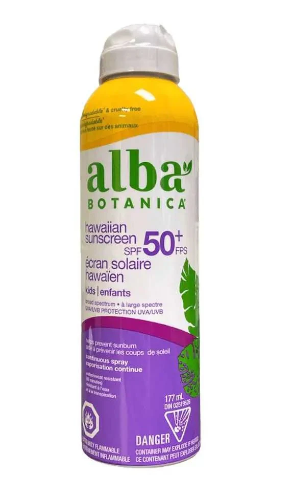 Alba Botanica Kids Hawaiian Spray Sunscreen SPF50+ 177mL