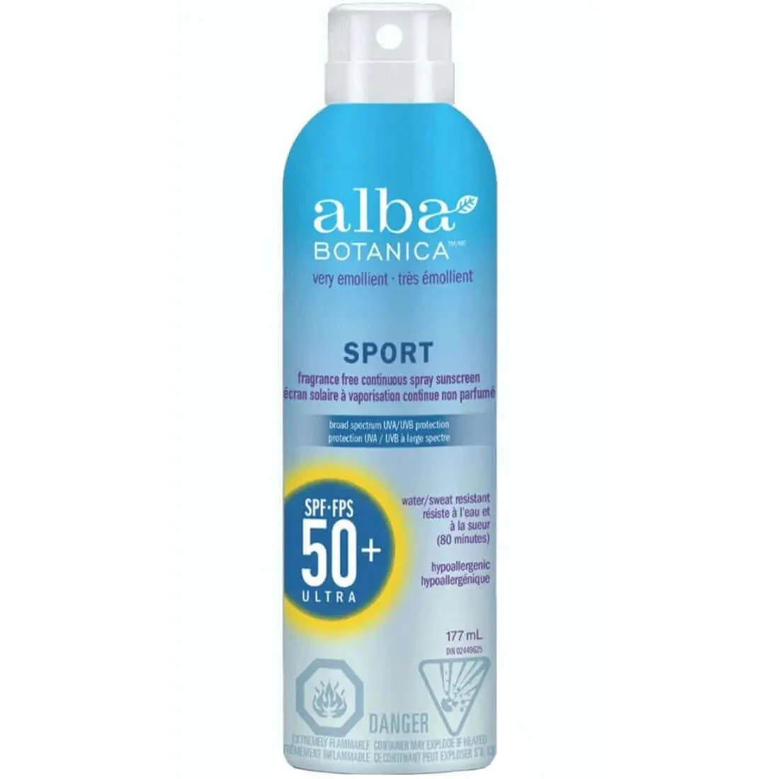 Alba Botanica Very Emollient Sport Continuous Spray Sunscreen SPF50+ 177mL