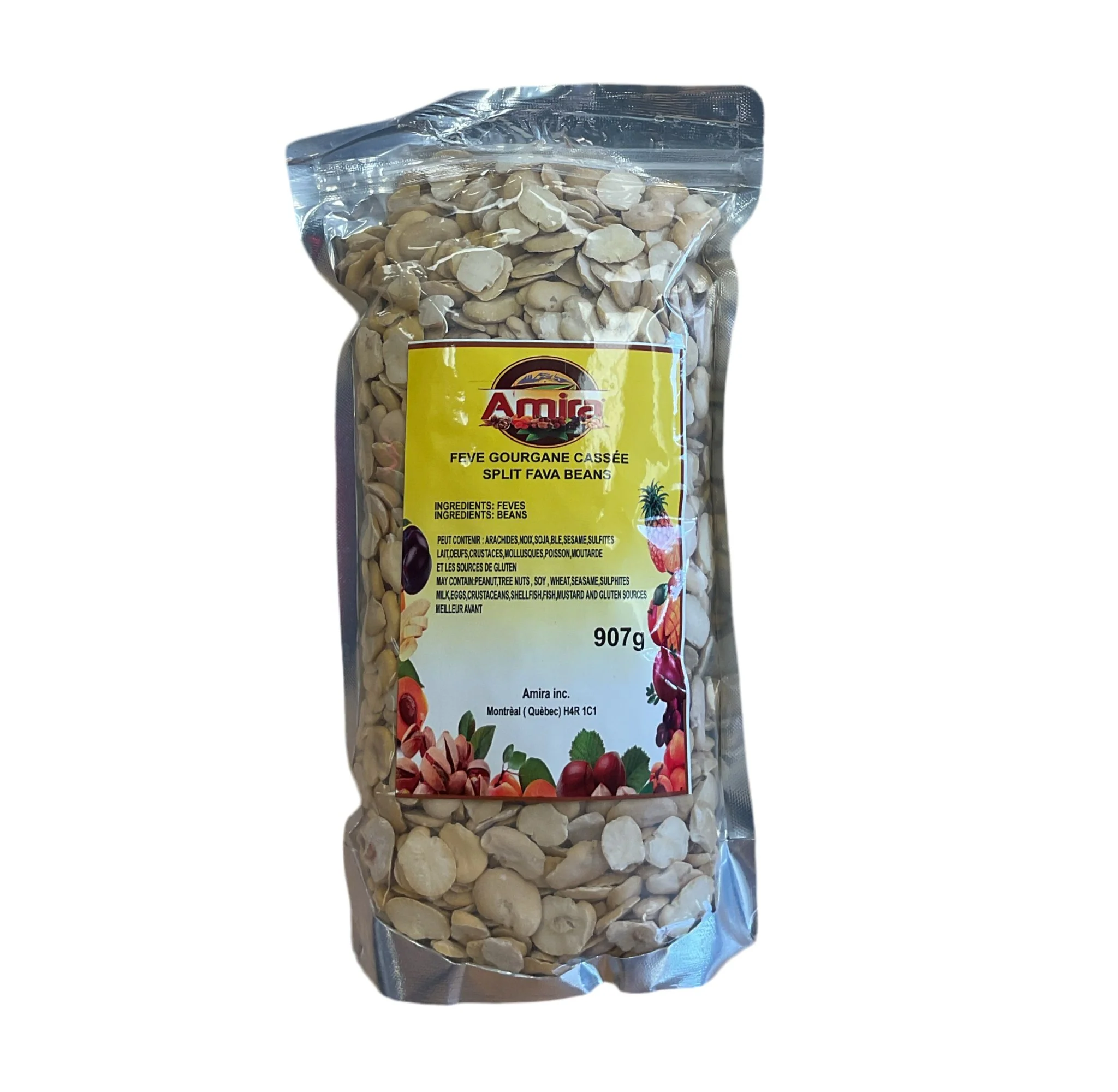 Amira Split Fava Beans 907 Grams