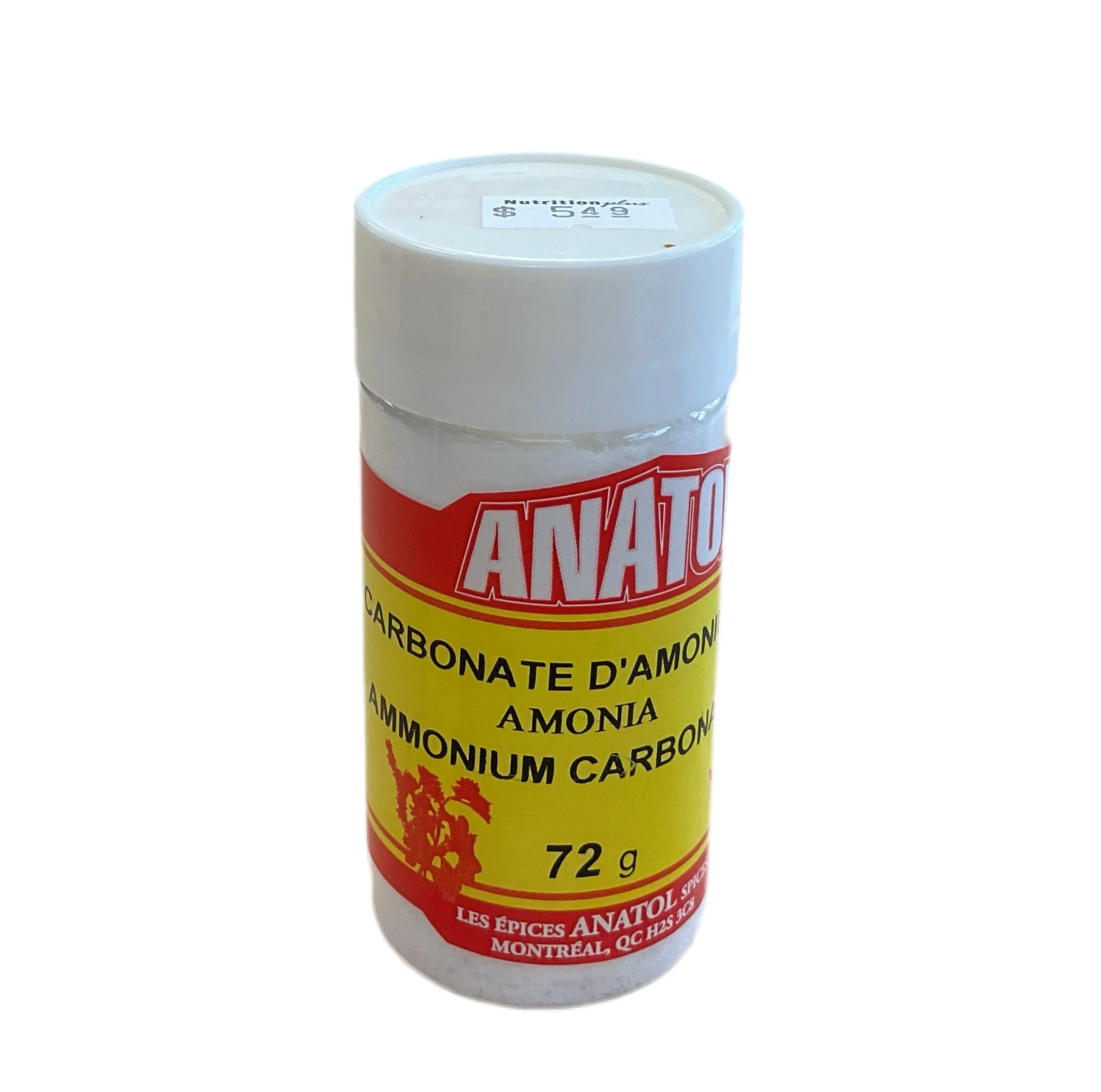 Anatol Ammonium Carbonate 72 Grams