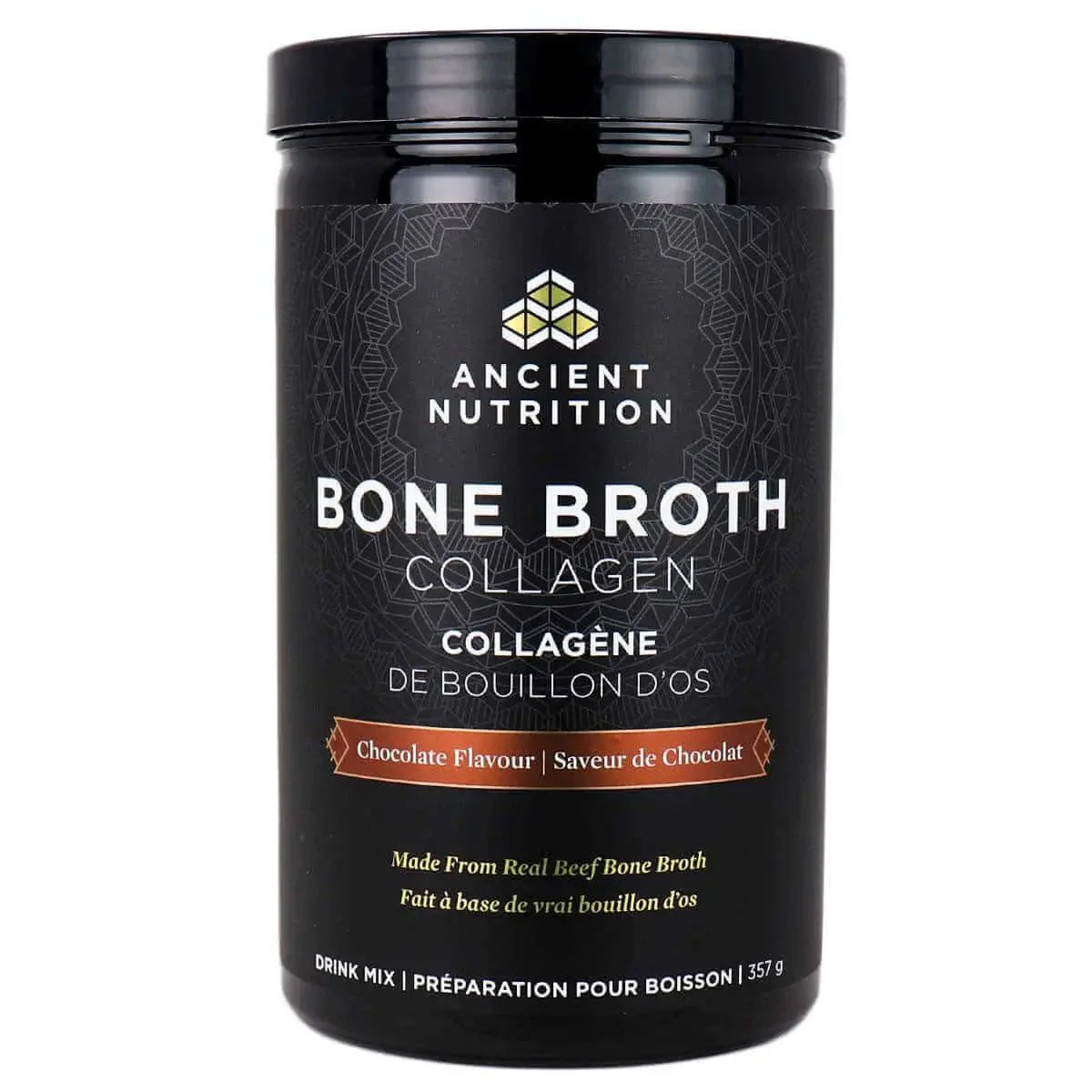 Ancient Nutrition Bone Broth Collagen 357g Powder - Chocolate Flavour
