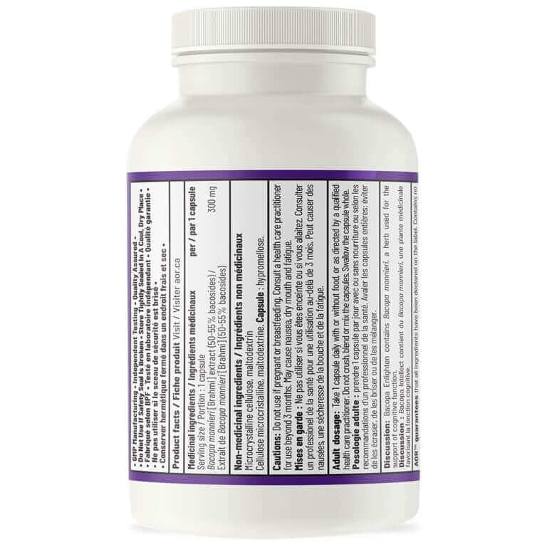 AOR Bacopa Enlighten 60 Veg Capsules - Image 2