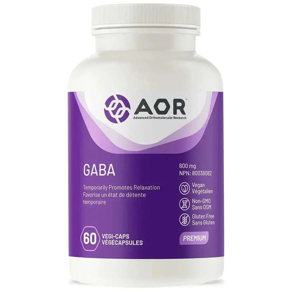 AOR GABA 600 mg 60 Vegi Capsules