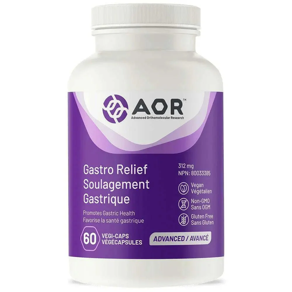 AOR Gastro Relief 60 Vegi Capsules
