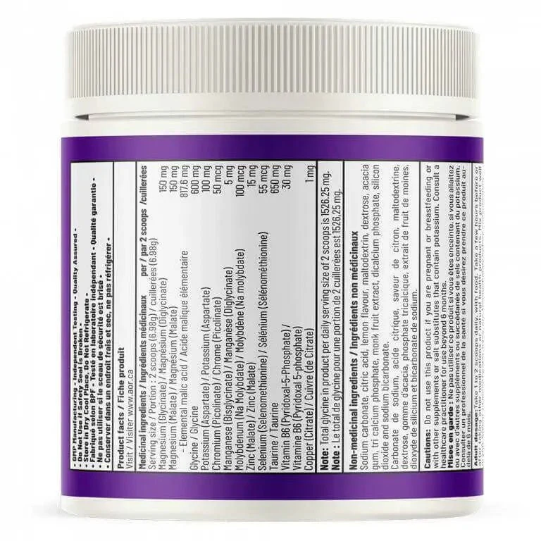 AOR Magnesium Synergy 209 Grams, 30 Servings - Image 2