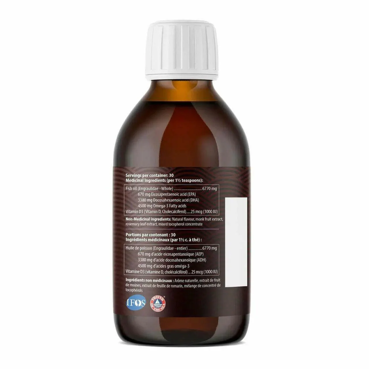 Aqua Omega High DHA Omega3 - Lemon Flavor 450 ML - Image 3