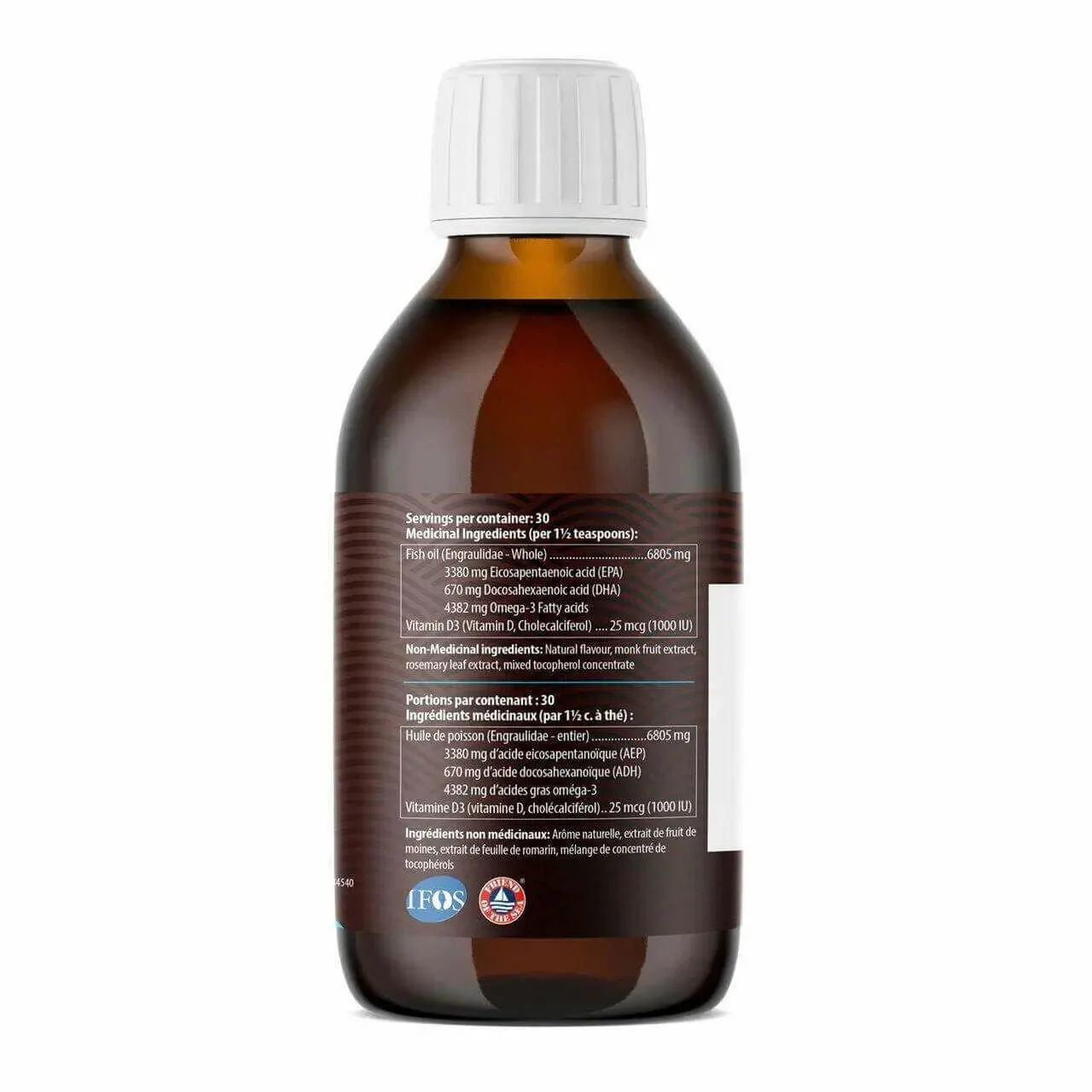 Aqua Omega High EPA Omega3 - Lemon Flavor 450mL - Image 2