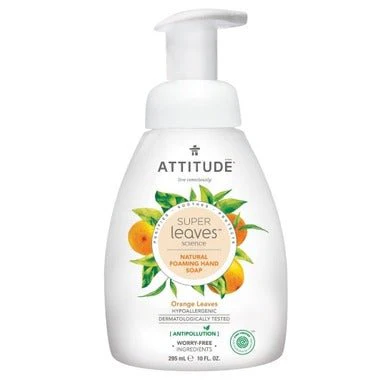 Attitude Super Leaves, Foaming Hand Soap, Orange Leaves, 295mL