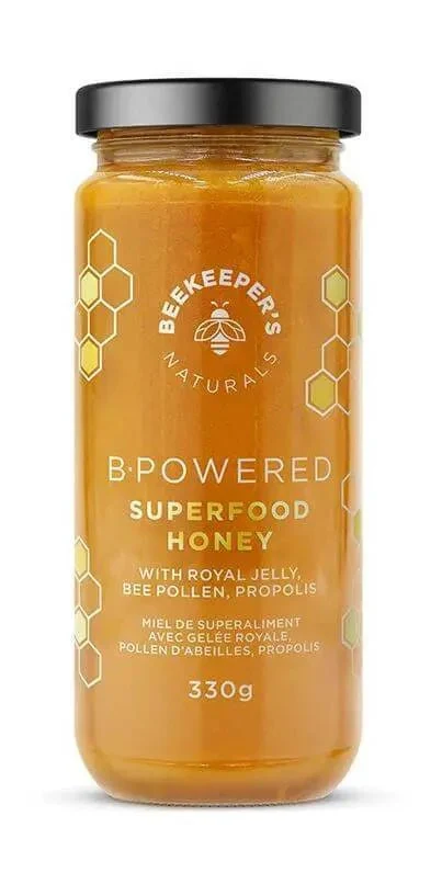 Beekeeper's Naturals B. Powered Superfood Honey 330 Grams