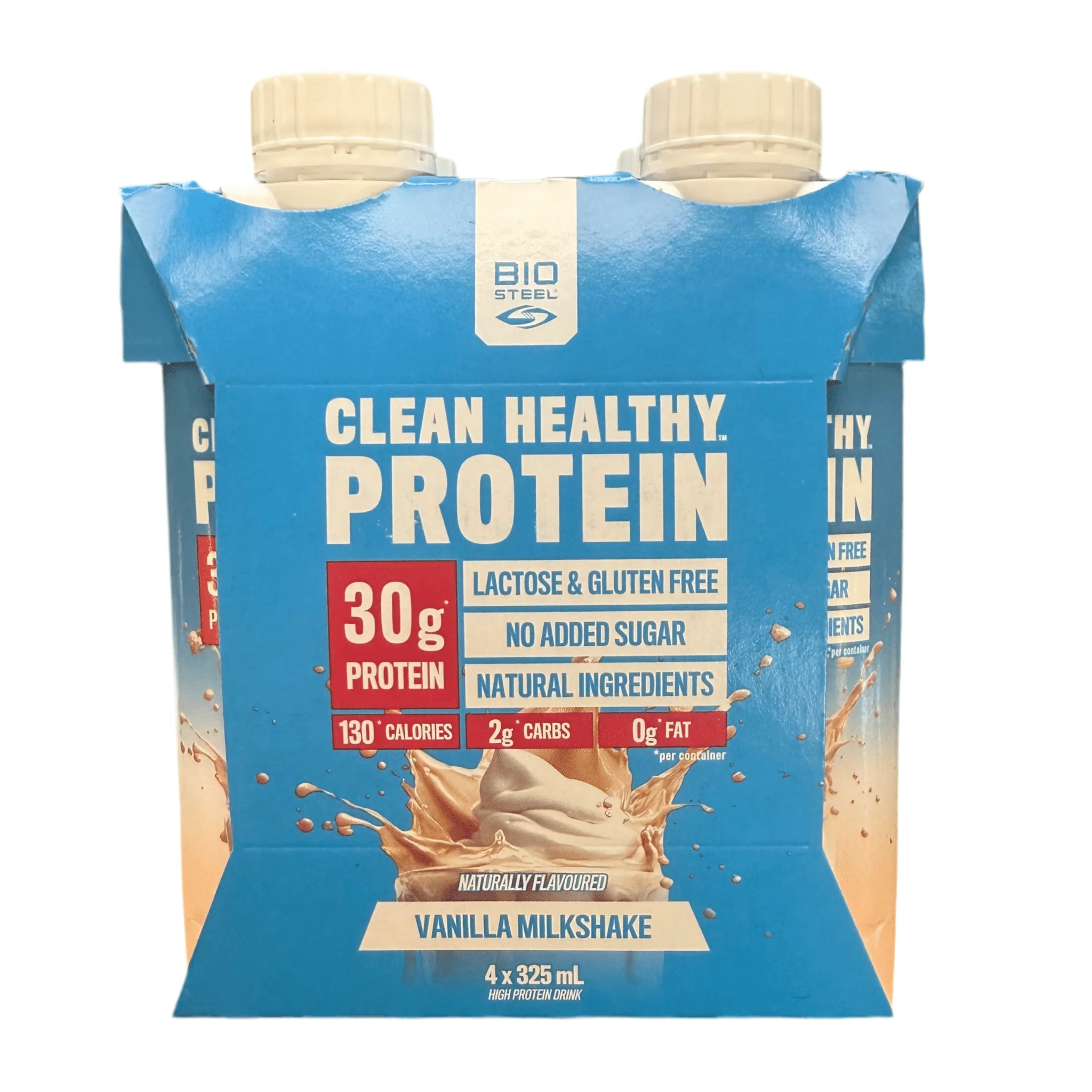 Biosteel Clean Protein Shakes- Vanilla Milkshake 325mL, Pack of 4