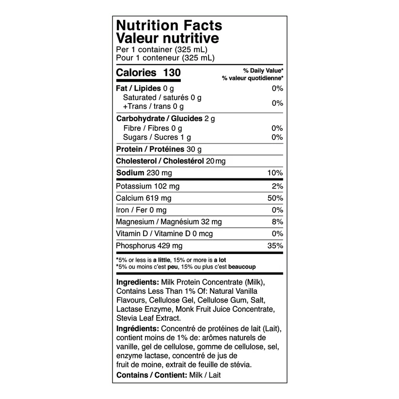 Biosteel Clean Protein Shakes- Vanilla Milkshake 325mL, Pack of 4 - Image 3
