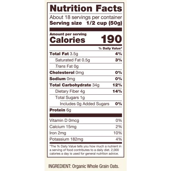 Bob's Red Mill Organic Extra Thick Rolled Oats 454 Grams - Image 3