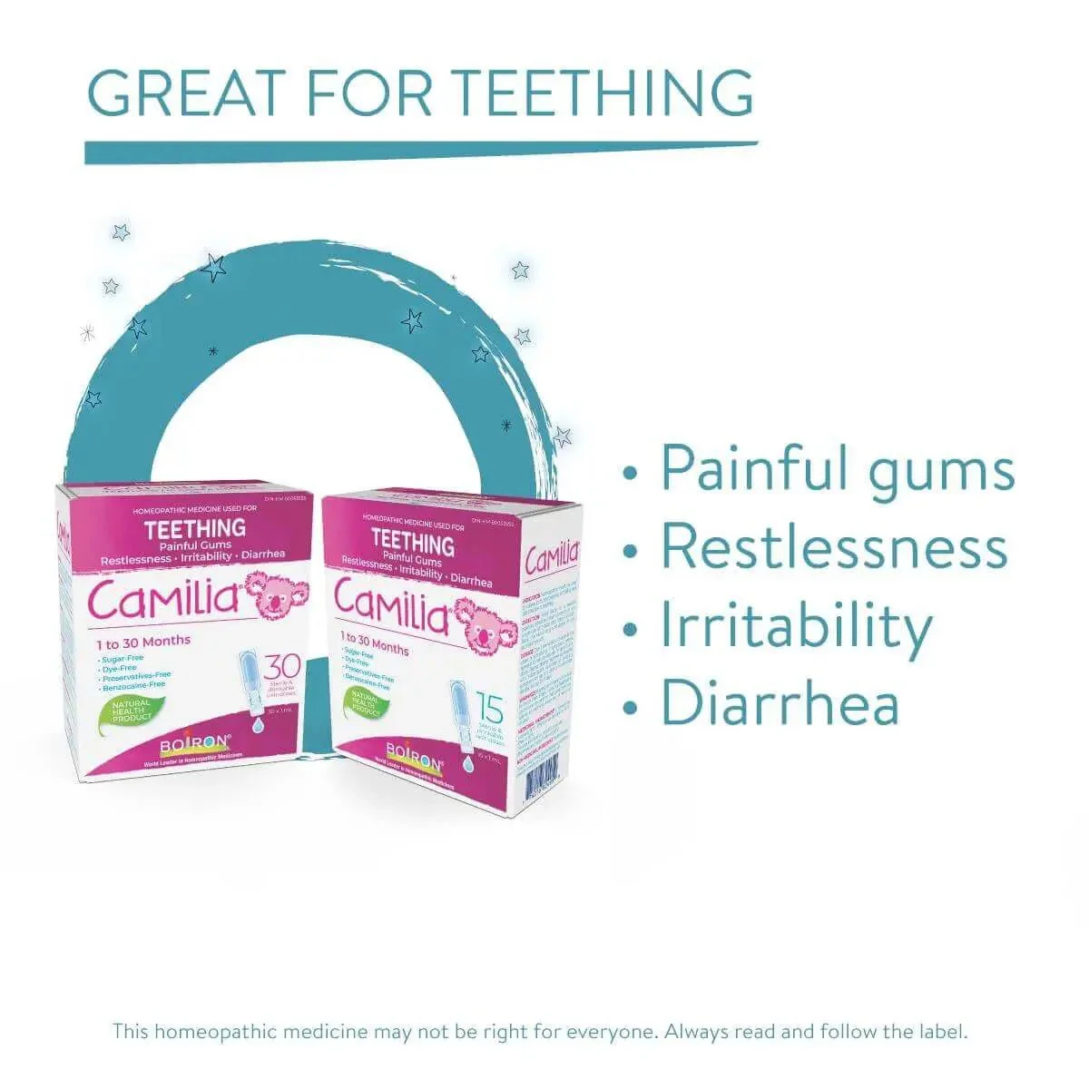 Boiron Camilia Teething 30 x 1 mL - Image 3