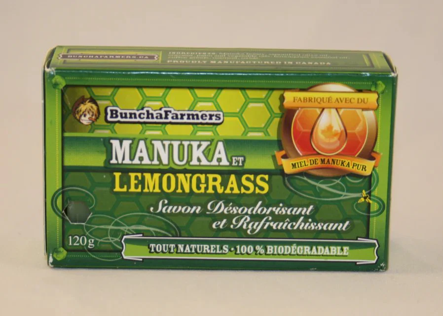 Buncha Farmers All Natural Manuka Bar Soap - Honey & Lemongrass 120g