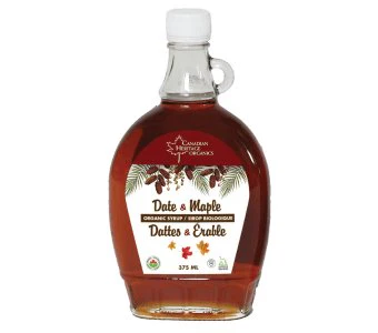 Canadian Heritage Organics Date & Maple Syrup 375mL