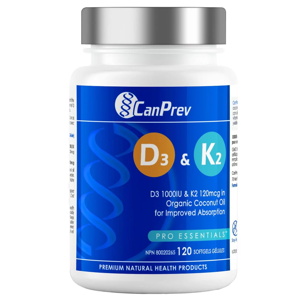 CanPrev Vitamin D3 & K 120 Softgels