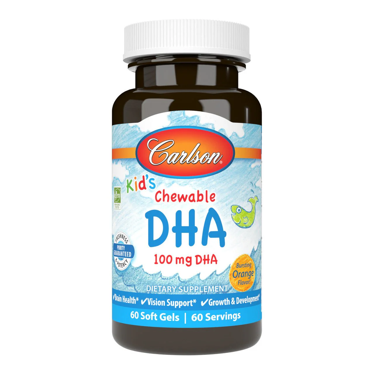 Carlson Kid's Chewable DHA 60 Softgels
