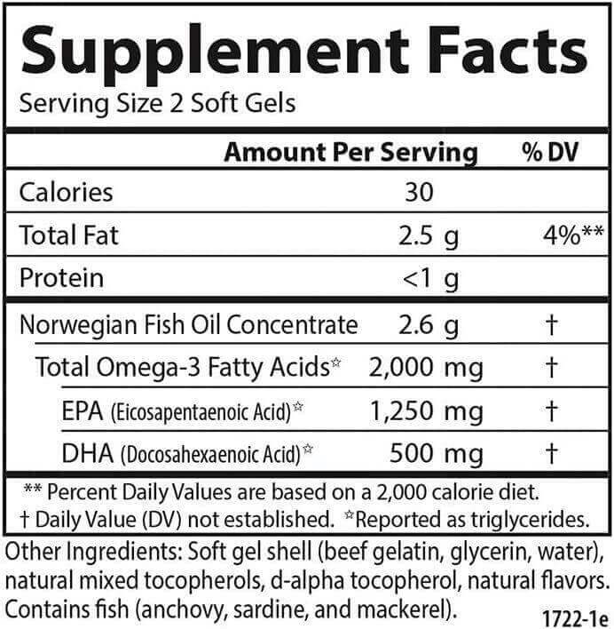 Carlson Maximum Omega-3 2,000mg, 120 Softgels - Image 5
