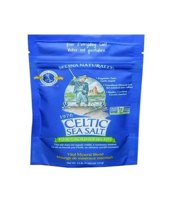 Celtic Sea Salt Fine Ground Resealable Bag 114 Grams