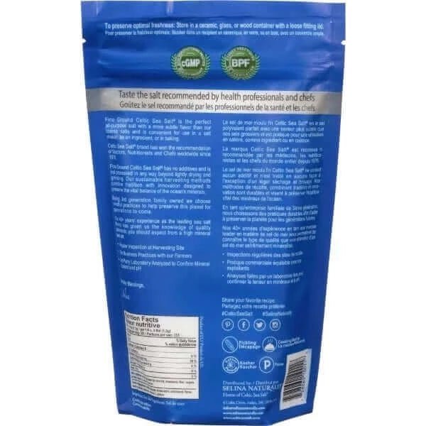 Celtic Sea Salt Fine Ground Resealable Bag 457 Grams - Image 2