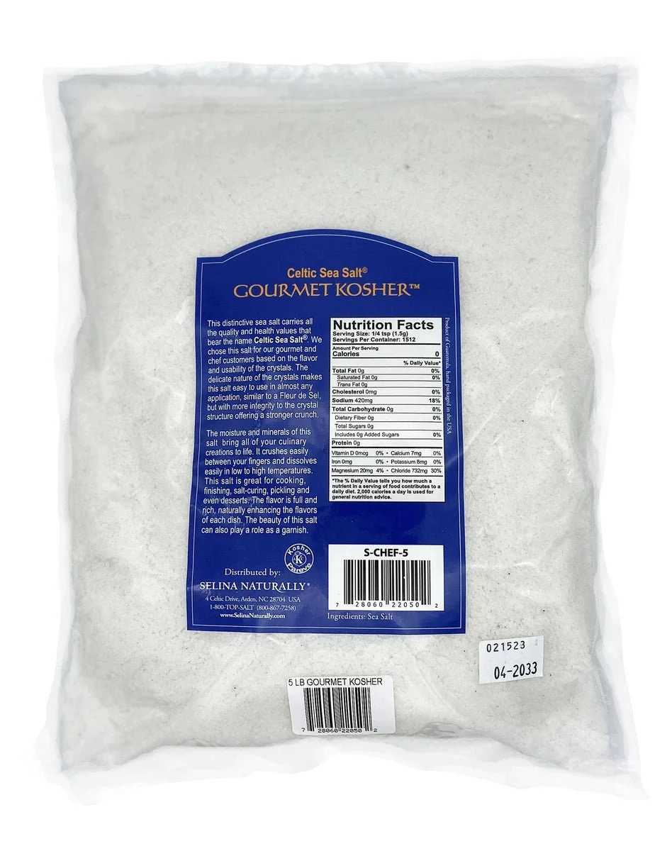 Celtic Sea Salt Gourmet Kosher Salt Resealable Bag 5 Lb - Image 2