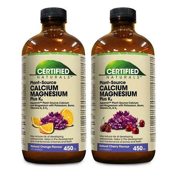 Certified Naturals™ Calcium Magnesium Plus K2 Liquid 450 ml with Aquamin - Image 3