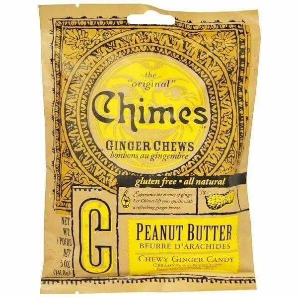 Chimes Ginger Chews Peanut Butter 141.8 Grams