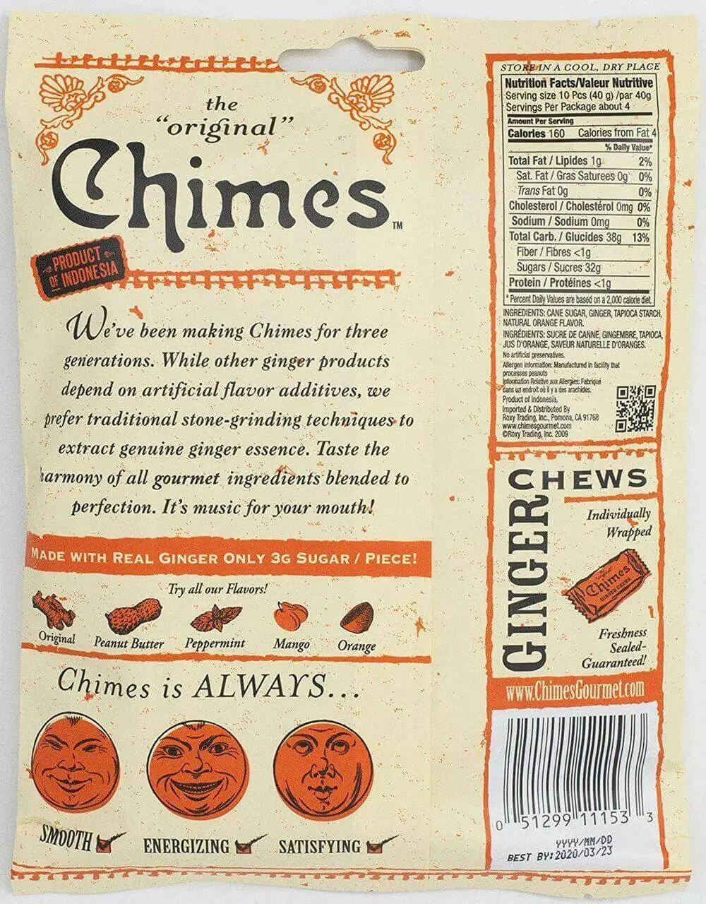 Chimes Orange Ginger Chews 100 Grams - Image 3