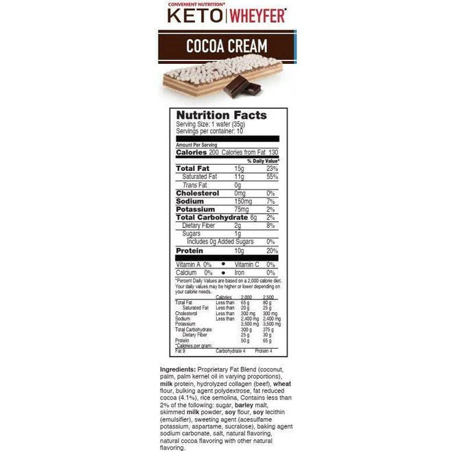 Convenient Nutrition Cocoa Cream Keto Wheyfer - Image 2