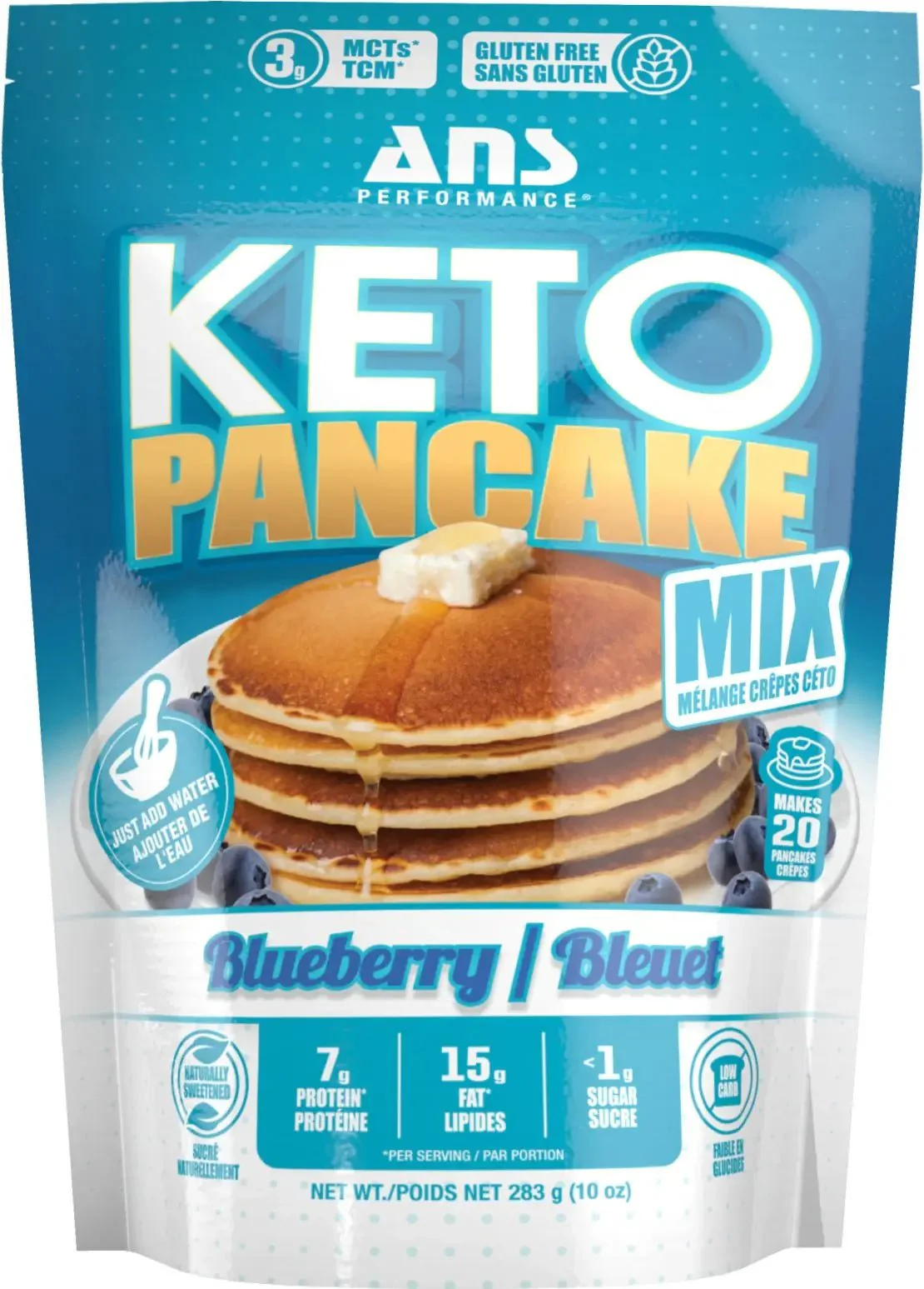ANS Performance Keto Pancake Mix Bluberry flavour