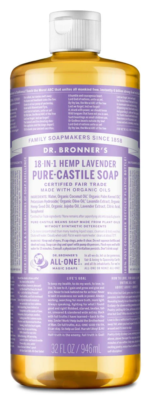 Dr. Bronner's 18-IN-1 Pure-Castile Lavender Liquid Soap - Image 3