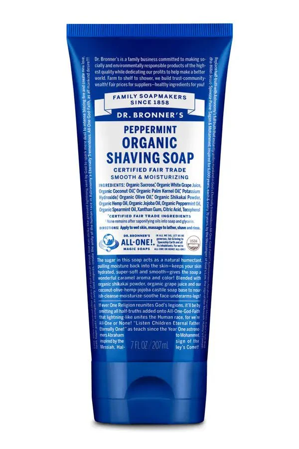 Dr. Bronners Peppemint Organic Shaving Soap 207mL