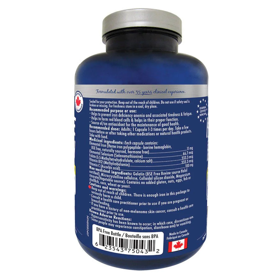 Naka Heme Iron 60 Capsules - Image 2
