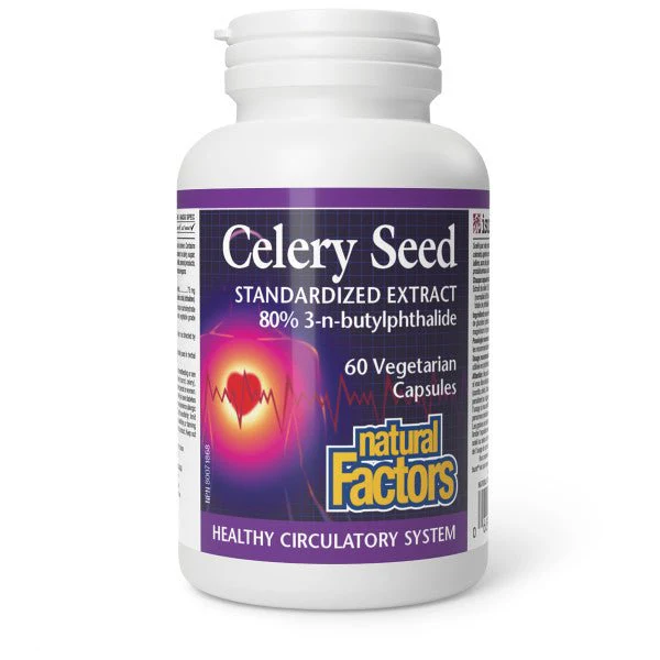 Natural Factors Celery Seed 60 Capsules