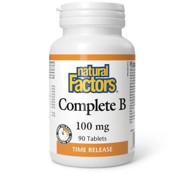 Natural Factors Complete B 100 mg Time-Released Tablets