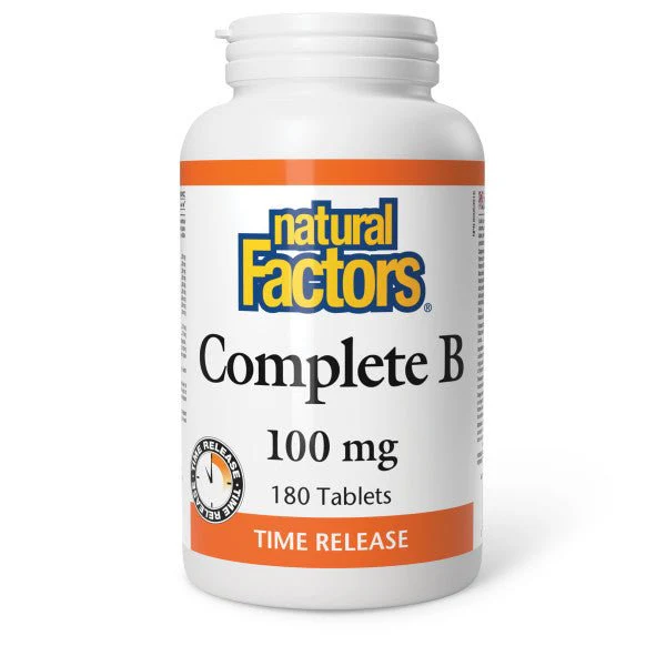 Natural Factors Complete B 100 mg Time-Released Tablets - Image 2