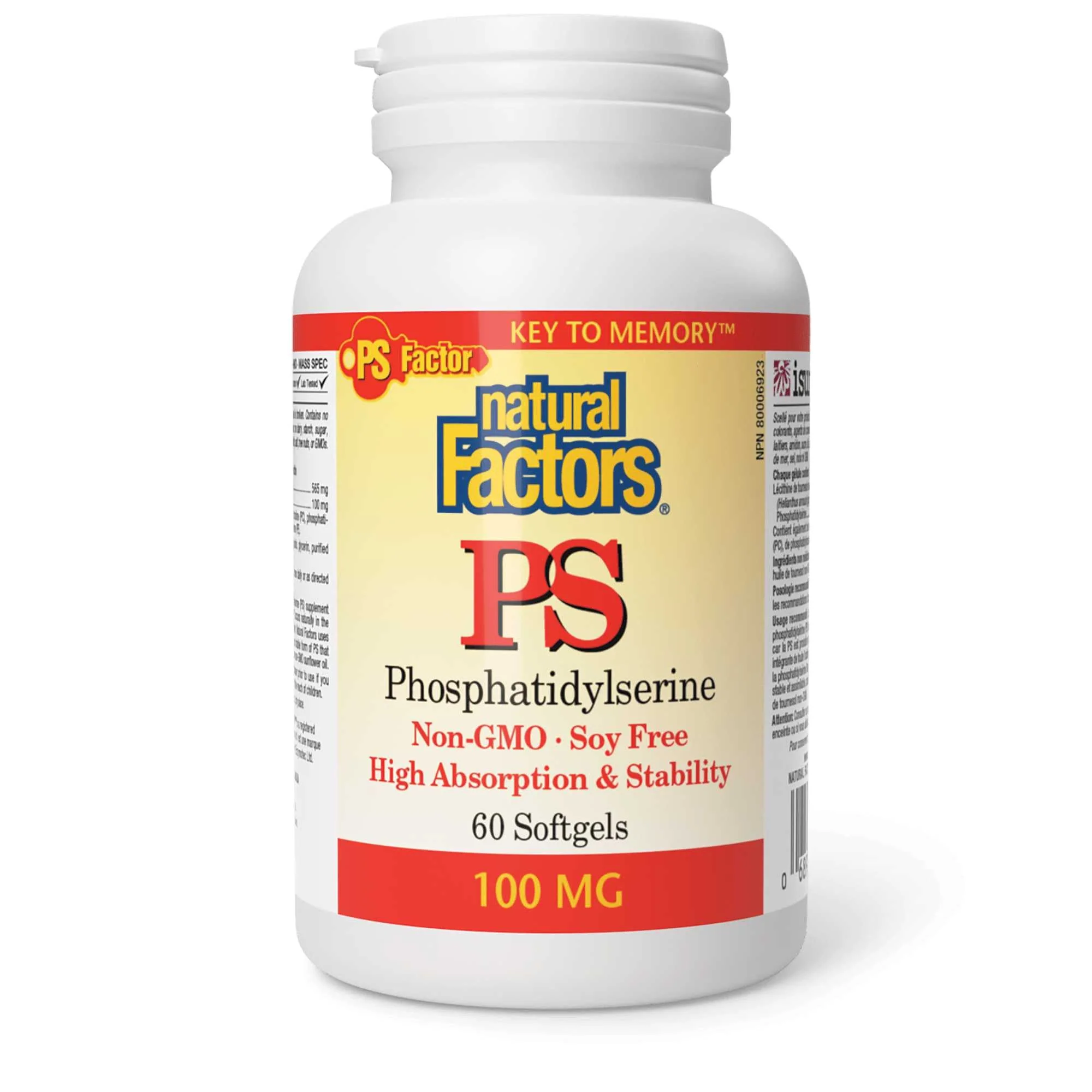 Natural Factors Phosphatidyl Serine PS Softgels - Image 2