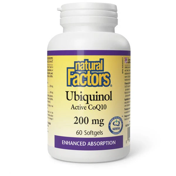 Natural Factors Ubiquinol Active CoQ10 200mg - Image 2