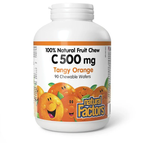 Natural Factors Vitamin C 500mg 90 Chewable Wafers - Image 4