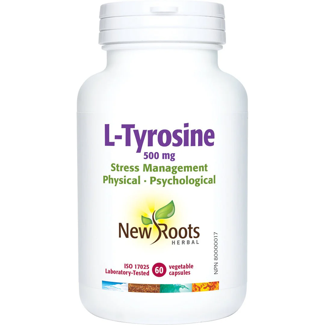 New Roots L-Tyrosine 500mg 60 Capsules