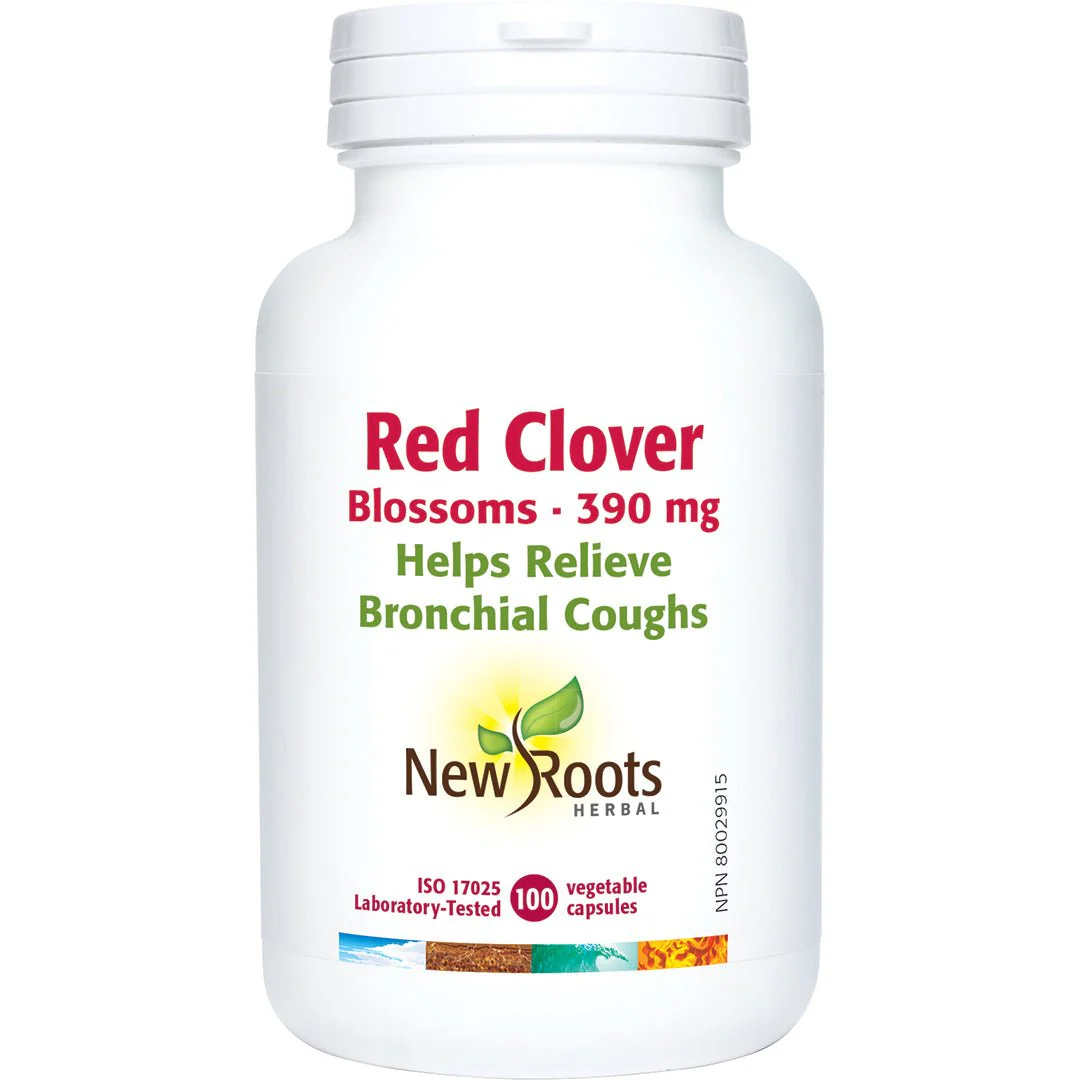New Roots Red Clover Blossoms 100 Veg Capsules