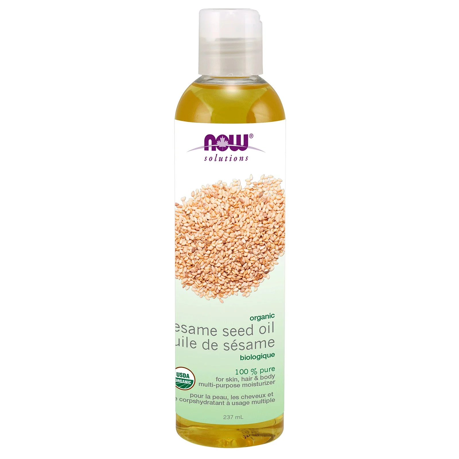 Now Organic Sesame Seed Oil 237mL