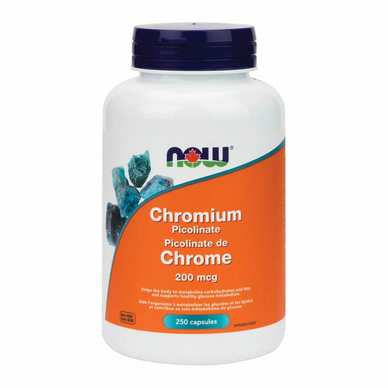 Now Chromium Picolinate 200 mcg 250 Veg Capsules